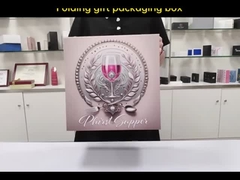 ফোল্ডেবল ফ্ল্যাট প্যাক চৌম্বকীয় উপহার বাক্স চৌম্বকীয় বন্ধনী সহ বিলাসবহুল ভাঁজ বাক্স