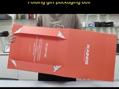 বিলাসবহুল কার্ডবোর্ড স্নিগ্ধ ভাঁজ বক্স গিফট প্যাকেজিং জন্য ফোল্ডিং চৌম্বকীয় কাগজ বক্স