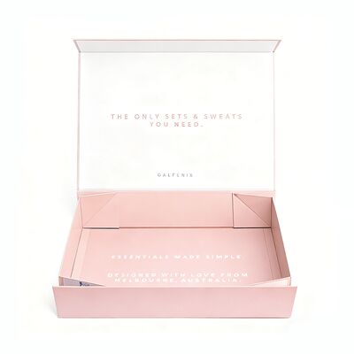 হাই-এন্ড বিলাসবহুল পোশাক প্যাকেজ কাস্টমাইজড ইকো বন্ধুত্বপূর্ণ চৌম্বকীয় ভাঁজ উপহার কাগজ বাক্স অন্তর্বাস জন্য