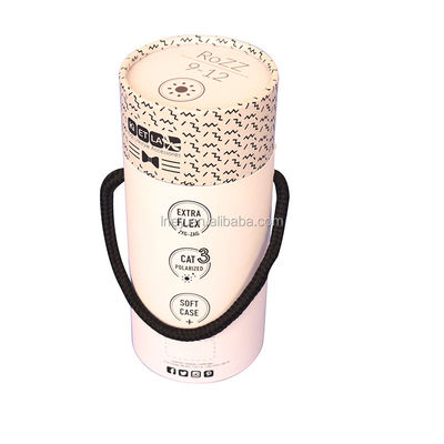 ম্যাট ল্যামিনেশন গোলাকার টিউব প্যাকেজিং বক্স Kraft Paper Cylinder Box For Nuts কফি চা