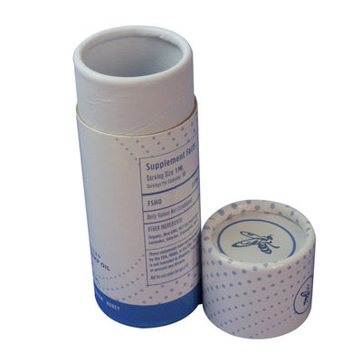 ম্যাট ল্যামিনেশন গোলাকার টিউব প্যাকেজিং বক্স Kraft Paper Cylinder Box For Nuts কফি চা