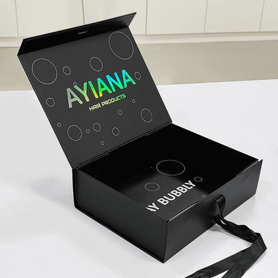 আয়তক্ষেত্রাকার বিলাসবহুল চৌম্বকীয় উপহার বাক্স