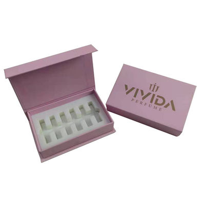 কাস্টম অর্ডার 5ml 8ml 10ml পারফিউম উপহার সেট গ্রহণ করা হয় স্পঞ্জ লাইনার সহ প্যাকিং বক্স