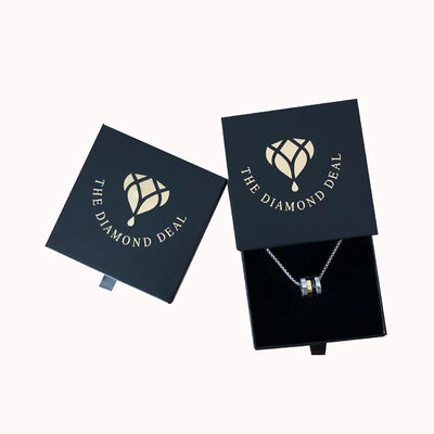 বিয়ের আংটি নেকলেস কানের দুল স্লাইডিং কার্ডবোর্ড উপহার বাক্স কাস্টম লোগো এবং কাস্টম অর্ডার