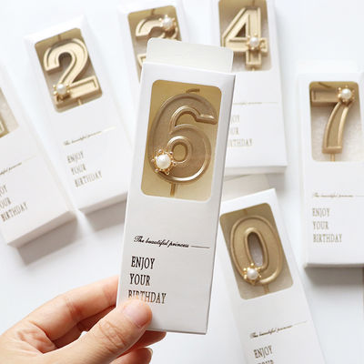 কাস্টমাইজড কালার বক্স প্রিন্টিং নম্বর কেক জন্মদিনের মোমবাতি উপহার বাক্স Klein ছোট উপহার বাক্স