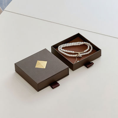 কাস্টম লোগো ইকো-বন্ধুত্বপূর্ণ মুদ্রিত হার্ড স্টিকি রিসাইকেল স্টাইল কাগজ প্যাকেজিং কার্ডবোর্ড ড্রয়ার বক্স গয়না জন্য স্লাইডিং