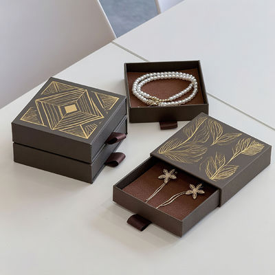 কাস্টম লোগো ইকো-বন্ধুত্বপূর্ণ মুদ্রিত হার্ড স্টিকি রিসাইকেল স্টাইল কাগজ প্যাকেজিং কার্ডবোর্ড ড্রয়ার বক্স গয়না জন্য স্লাইডিং