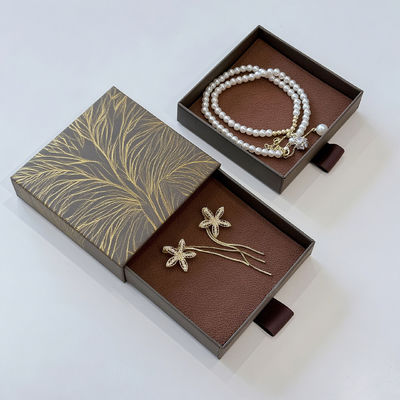 কাস্টম লোগো ইকো-বন্ধুত্বপূর্ণ মুদ্রিত হার্ড স্টিকি রিসাইকেল স্টাইল কাগজ প্যাকেজিং কার্ডবোর্ড ড্রয়ার বক্স গয়না জন্য স্লাইডিং