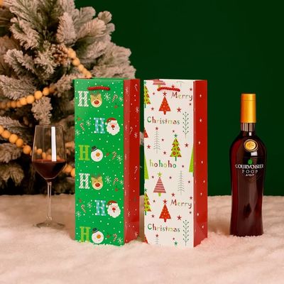 কাস্টমাইজড ছোট ব্যক্তিগতকৃত ক্রিসমাস পেপার বিলাসবহুল শপিং পেপার ব্যাগ, ফিতা হ্যান্ডেল সহ