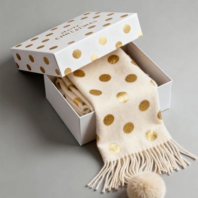 কাস্টম লাক্সারি ক্রিসমাস গিফট বক্স, স্কার্ফ, পোশাক, আন্ডারওয়্যার, শার্ট প্যাকেজিংয়ের জন্য ম্যাট রিজিড কার্টন, পুনর্ব্যবহৃত জীবাণুমুক্ত উপকরণ