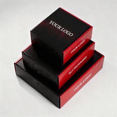 লোগো সহ কাস্টম লাক্সারি মহিলাদের জুতার বাক্স, জুতা বা কাপড়ের জন্য পরিবেশ বান্ধব পোস্টাল প্যাকেজিং ঢেউতোলা বোর্ড