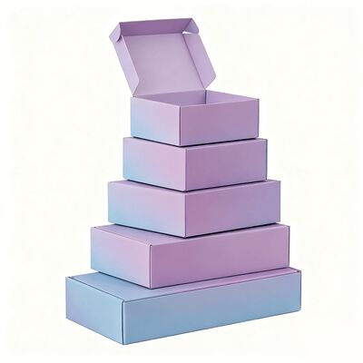 কাস্টম বায়োডেগ্রেডেবল কর্ফুটেড কার্ডবোর্ড উপহার বাক্স ছোট বিলাসবহুল মেইলিং প্যাকেজিং কাগজ বাক্স