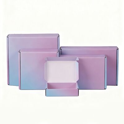 কাস্টম বায়োডেগ্রেডেবল কর্ফুটেড কার্ডবোর্ড উপহার বাক্স ছোট বিলাসবহুল মেইলিং প্যাকেজিং কাগজ বাক্স