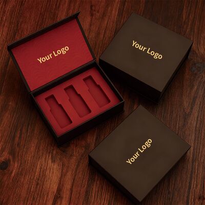 কাস্টম ব্যক্তিগতকৃত লোগো কাগজ বাক্স ফোম সন্নিবেশ সঙ্গে চৌম্বকীয় উপহার বাক্স মেকআপ সুগন্ধি জন্য বিলাসিতা শক্ত প্রসাধনী