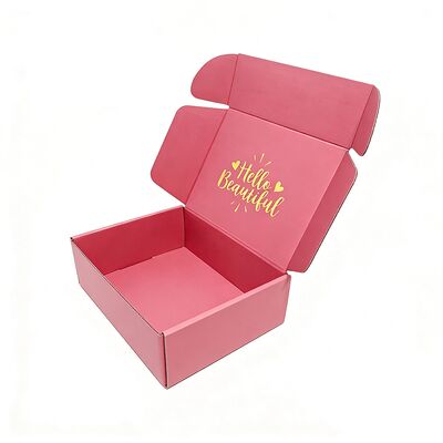 Custom Pink Small Heavy Duty Cardboard Mailing Box for Perfume Cookie Candle Chocolate Pastry Packaging
