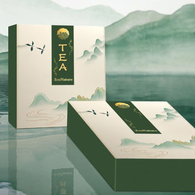 কাস্টমাইজড লোগো ভাঁজযোগ্য কাগজ কার্ড চা ব্যাগ বিলাসবহুল সুগন্ধযুক্ত চা কফি প্যাকেজিং জন্য উপহার বাক্স