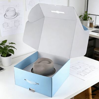 লোগো সহ কাস্টম টুপি বাক্স পরিবেশগতভাবে বন্ধুত্বপূর্ণ ধাতুপট্টাবৃত শক্ত বিলাসবহুল কার্ডবোর্ড শিপিং কাগজ বাক্স ক্যাপের জন্য প্যাকেজিং